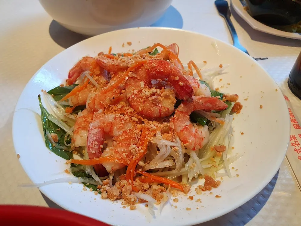 Salade de Papaya Aux Crevettes